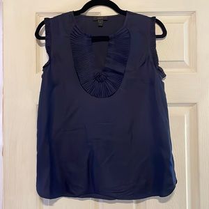 Navy Blue Silk Camisole